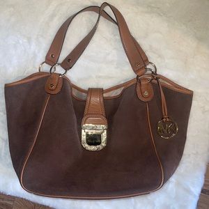 Michael Kors suede tote